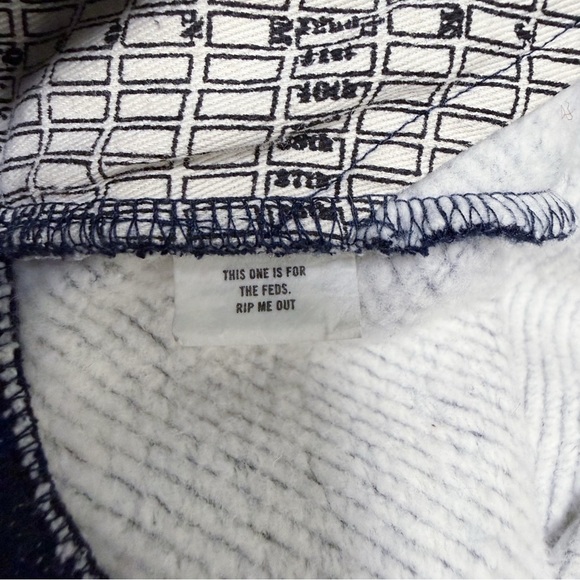 Taylor Stitch Apres Zip Up Knit Hoodie Rinsed Indigo Blue Terry Sweatshirt 44 XL - Picture 9 of 10